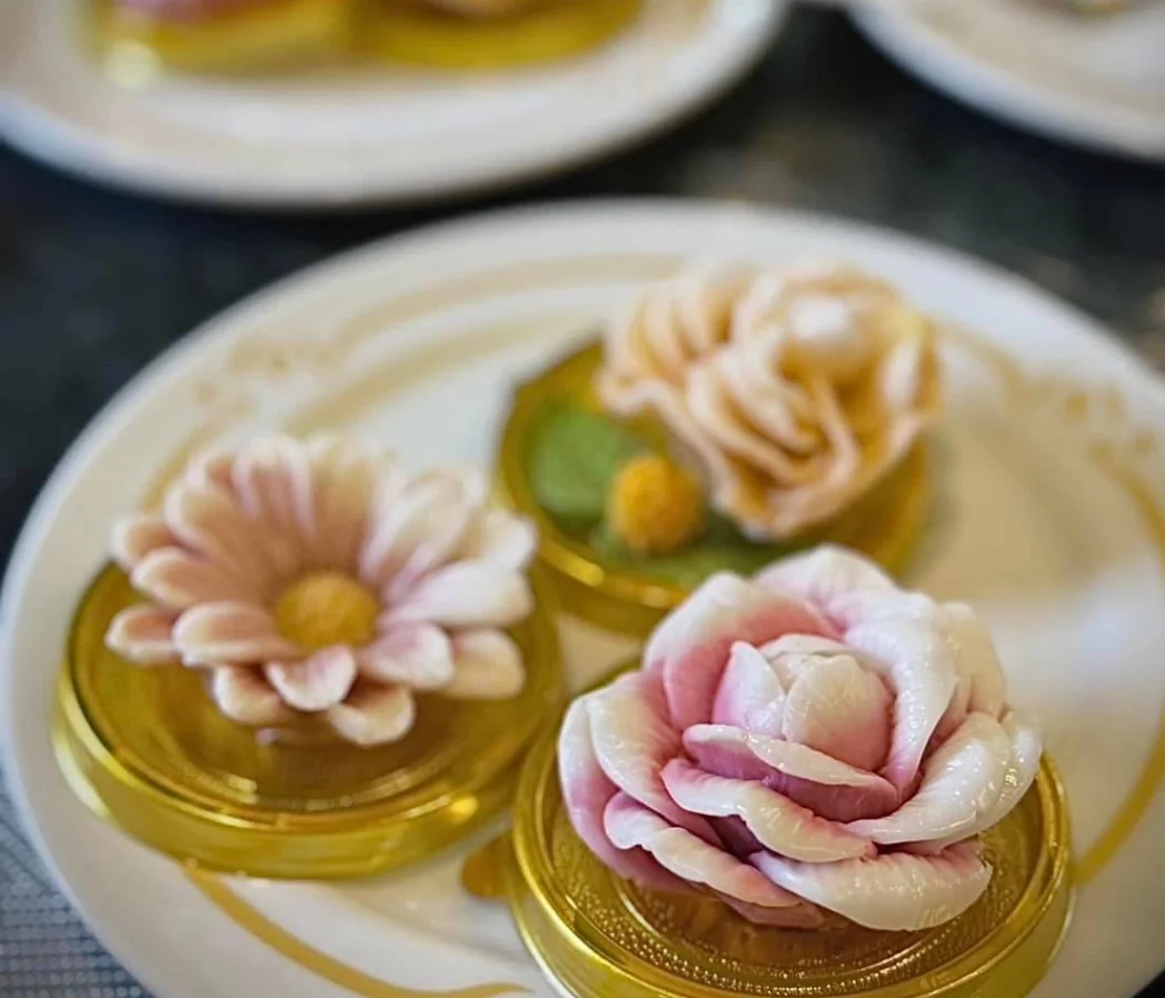Handcrafted floral desserts