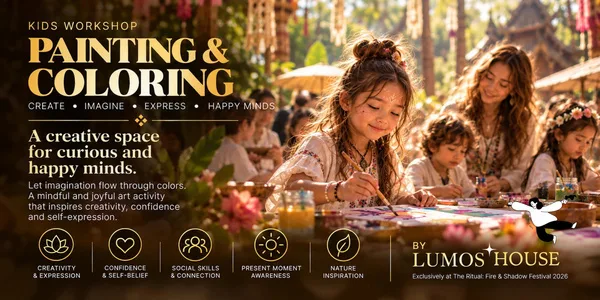 Painting and coloring for kids — create, design, imagine, dream with Lumos House