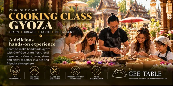 Gyoza cooking class — learn, cook, taste with Chef Gee from Gee Table