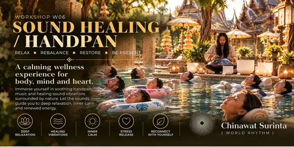 Sound healing handpan — a calming wellness experience with Chinawat Surinta