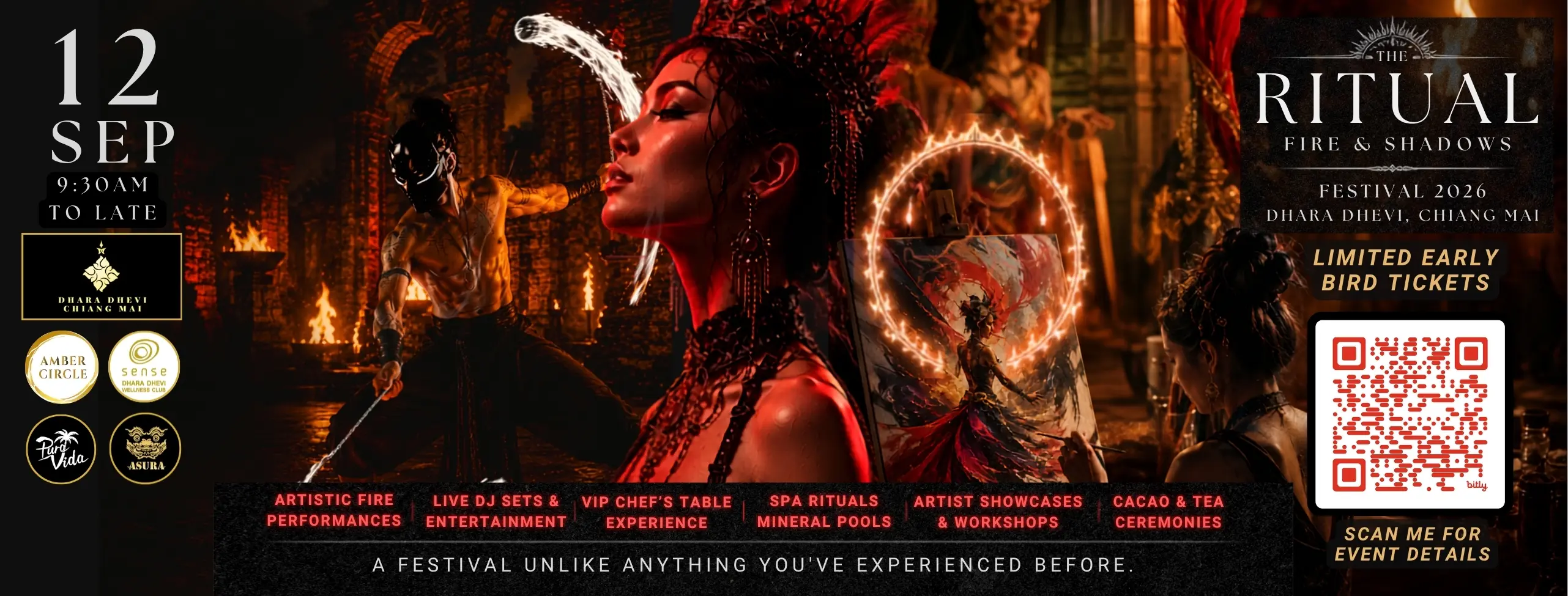 The Ritual: Fire & Shadow festival poster